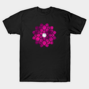 Purple Metallic Dahlia T-Shirt